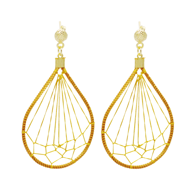 Boucles d'oreilles en or végétale Éclat Nature