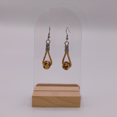 Boucles d'oreilles en liège...