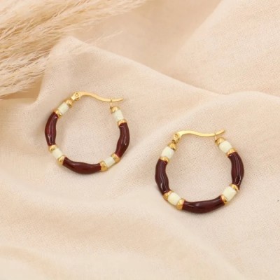 Boucles d'oreilles acier...