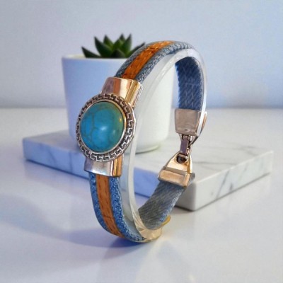 Bracelet en liège terre de hawlite