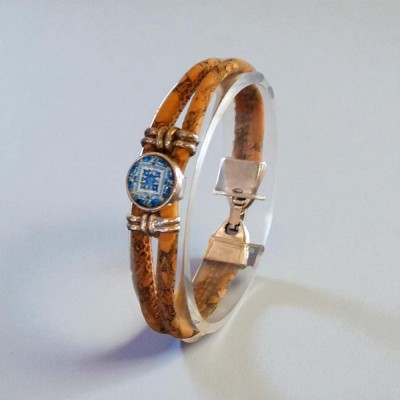 Bracelet en liège trame du Portugal