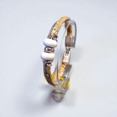 Bracelet en liège perles...