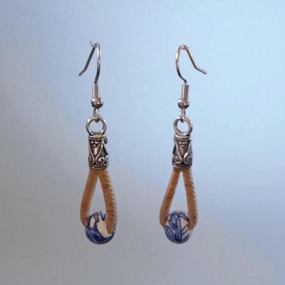 Boucles d'oreilles en liège...