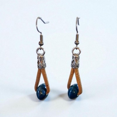 Boucles d'oreilles en liège...