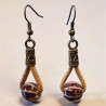 Boucles d'oreilles en liège  Terra