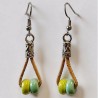 Boucles d'oreilles pistache