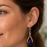 boucles d'oreilles en liège marine