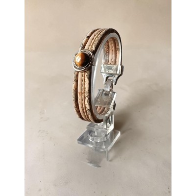 Bracelet en liège naturelle  tigre